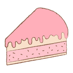 Cheesecake sticker png, cute cafe illustration