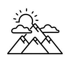 MOUNTAIN SVG, MOUNTAIN Clipart, Cut files For Cricut, mountain cut files, Nature svg, Camping mountain svg, Mountain and Forest, Hunting svg, Hiking svg, Outdoors svg, mountain range svg, Mountains Si