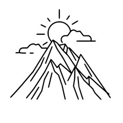 MOUNTAIN SVG, MOUNTAIN Clipart, Cut files For Cricut, mountain cut files, Nature svg, Camping mountain svg, Mountain and Forest, Hunting svg, Hiking svg, Outdoors svg, mountain range svg, Mountains Si