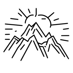 MOUNTAIN SVG, MOUNTAIN Clipart, Cut files For Cricut, mountain cut files, Nature svg, Camping mountain svg, Mountain and Forest, Hunting svg, Hiking svg, Outdoors svg, mountain range svg, Mountains Si