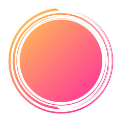 Png feminine simple sticker, gradient shape design, transparent background