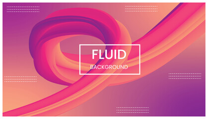 Creative, Modern Fluid Background Vector Template Design.