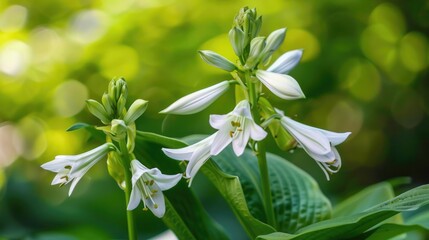 Hosta sieboldii is the flower of the plantain lily