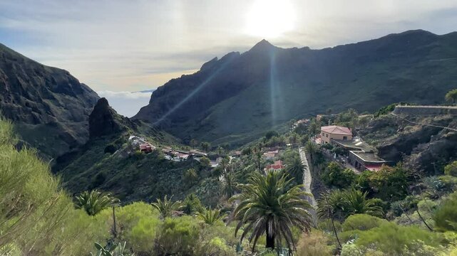 Masca village and Teno valley in Tenerife, Spain
