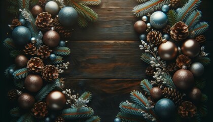 Rustic Christmas Table Setting