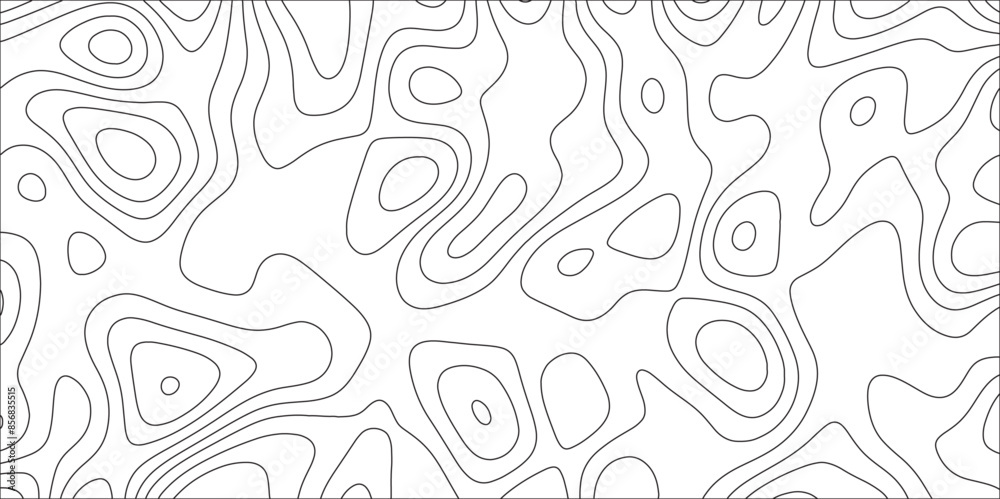 Aufkleber Abstract Topography and geography earth relief map. Conditional geography scheme and the terrain map. Topographic map background geographic line map with elevation assignments.