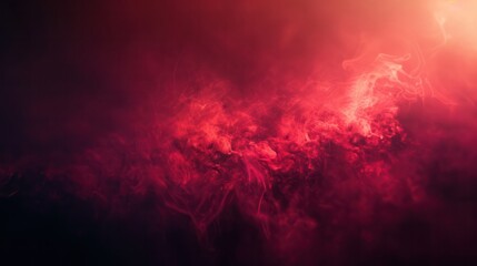Obraz premium A red background with smoke and fire