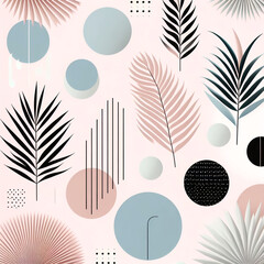 seamless pattern with leaves