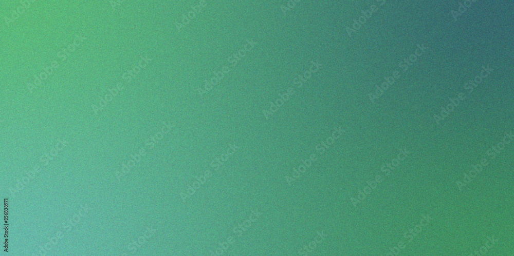 Poster Green background grainy gradient smooth retro noise texture. Glowing light and dark backdrop noise texture effect. Mint Turquoise gradient background.