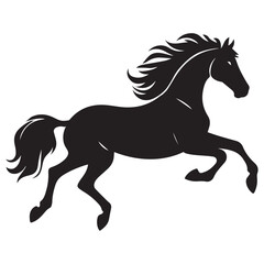 Horse vector silhouette logo for freelancing
