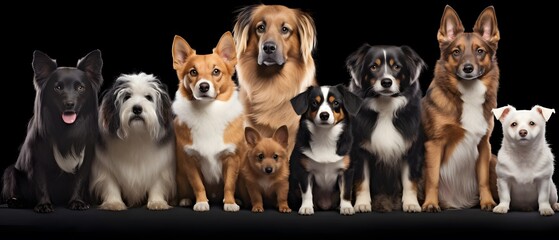 Dogs sitting together convey the love, connection, and happiness of family or friends. Can be used in advertisements promotion campaign Or as a decorative in the house to create a warm atmosphere.