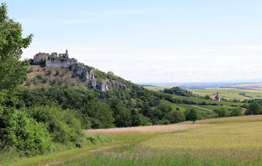 Fototapeta premium Die Burgruine Falkenstein im Nordosten Niederösterreichs