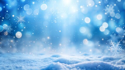 Winter Wonderland Blur: A cool, blue and white blurred background that captures the essence of a snowy winter scene, ideal for holiday and seasonal themes.

