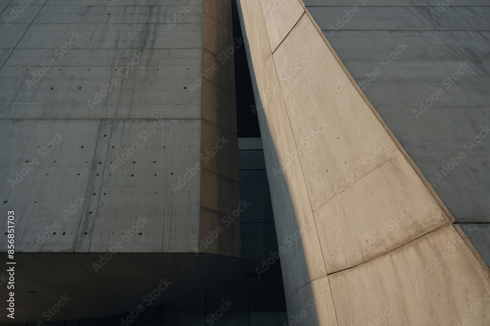 Canvas Prints abstract concrete building detail in the city