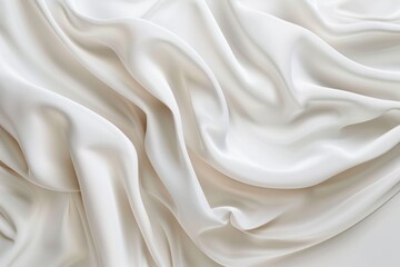 Obraz premium The Gentle Embrace of Soft, Creamy White Fabric