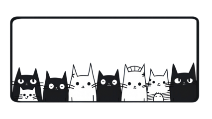 PNG Cats mammal animal black.