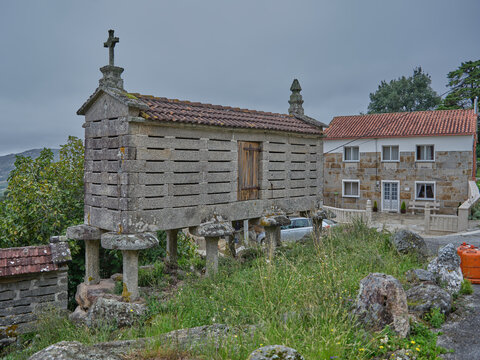 Horreos, a ventilated wood or stone construction