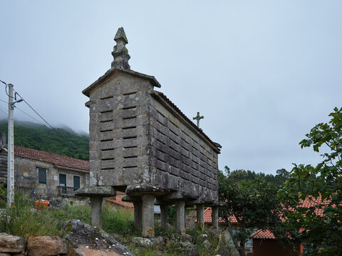 Horreos, a ventilated wood or stone construction