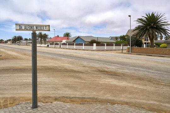 Dr. Alfons Weber street in Swakopmund, Namibia