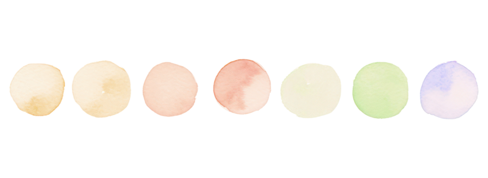 PNG Colorful circles with lines divider watercolour illustration white background creativity pattern.