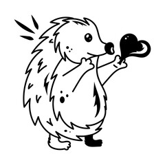 Download this doodle icon of an atelerix