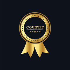 Country emblem Label Design 