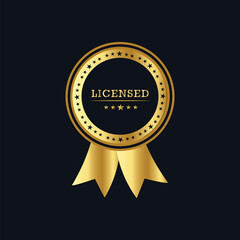 Licensed  emblem Label Design