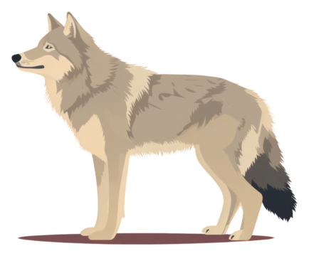 PNG Wolf animal mammal pet.