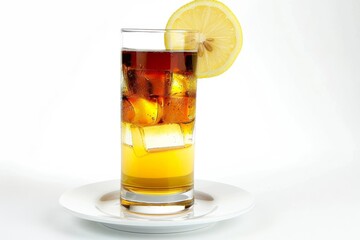 Vibrant Layered Long Island Iced Tea with Cuervo Gold Tequila and Triple Sec