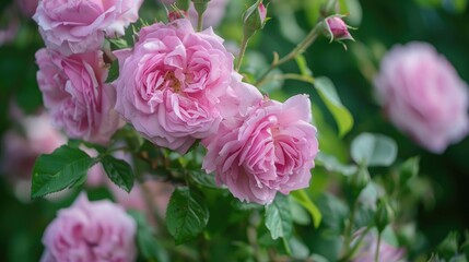 Obraz premium Lovely pink blossoms in the garden
