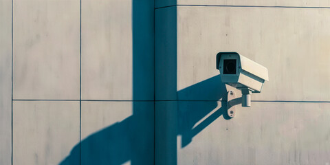 Cctv poster with copy space