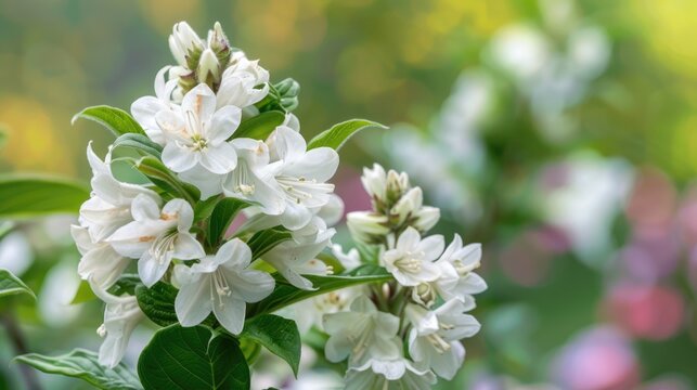 Weigela with black and white colors