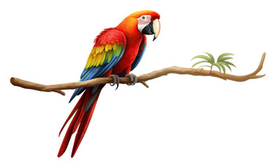 Fototapeta premium PNG Parrot animal bird white background.