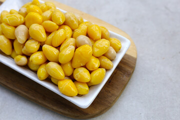 Boiled ginkgo nuts, ginkgo seeds