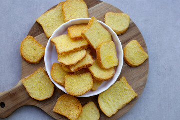Crispy butter and sugar bread