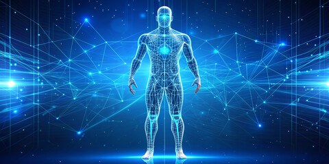 3d rendered illustration of a human skeleton