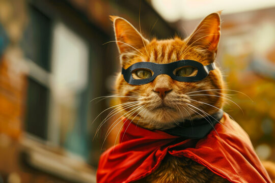 Fototapeta Superhero cat