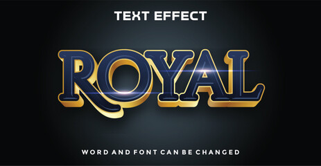 Royal editable text effect