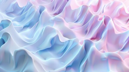 Obraz premium Background with curvy blue and pink lines gentle wave pastel colors