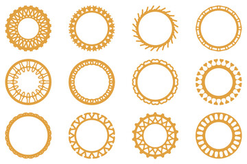 Decorative ornament frame set design