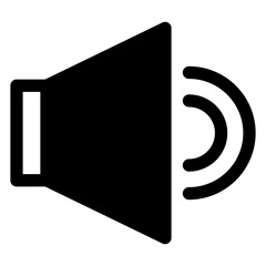 audio  glyph  icon vector illustration isolated on white background