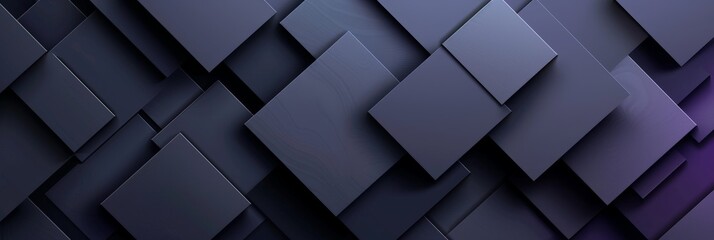 Fototapeta premium Abstract Pattern of Dark Grey and Purple Squares