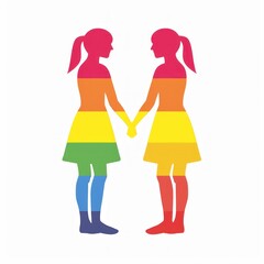 Embracing Love and Equality: A Minimalist Representation of Lesbian Partnership - Generative ai