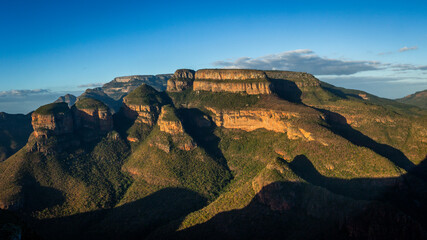 Blyde River Canyon and the Three Rondavels, in Mpumalanga, South Africa