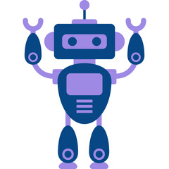 Robot Flat Illustration