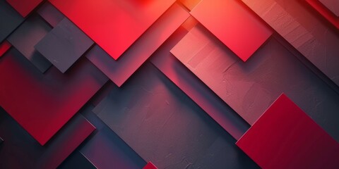 Abstract Geometric Pattern in Red and Black