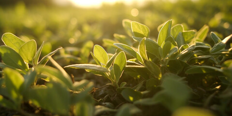 Obraz premium Close up of Greens in the Garden
