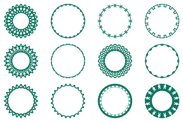 Decorative ornament frame set design