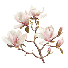 Obraz premium blooming magnolia branch - 1