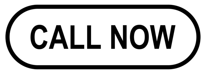 Call Now Web UI Button Isolated on Transparent Background. Vector Illustration.